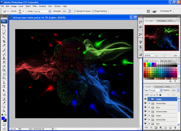 Creation of Red Green Blue: Step 7
